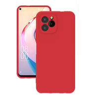 Oikitel C21 Pro Kılıf Kamera Korumalı Silikon Rubber Arka Kapak (Kırmızı)