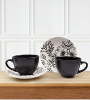 2'li Çay Fincanı Takımı (Siyah)
