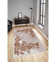 Dijital Baskılı Yıkanabilir Kaymaz Modern Renkli Salon Halısı Mutfak Halısı Yolluk ND-HY-901 (Kahverengi)
