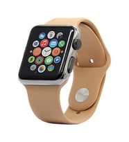 Ally Apple Watch 7-8 45mm 6-5-4 44mm Silikon Kordon Kayış 3-2-1 42mm (Kahverengi)