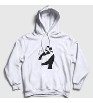 Presmono Unisex Beyaz Kiss Valentine's Day Sevgililer Günü Kapüşonlu Sweatshirt 285440tt (Beyaz)