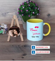 Öğretmene Hediye Kupa Bardak Beyaz ve Fotoğraflı Ahşap Anahtarlık Hediye Öğretmenler Günü Hediyesi (Model 7)
