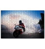 Cakapuzzle Racing Motorsiklet Patinaj  Puzzle Yapboz MDF (Ahşap) (500 Parça)