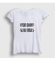 Presmono Kadın Sarı Send Nudes Katlamalı Gizli Yazılı T-Shirt 343432tt (Beyaz)
