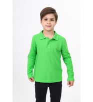 Toontoy Unisex Çocuk Nakışlı Tişört (Fıstık Yeşili)