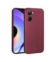 Realme 10 4G Kılıf Zore Premier Silikon Kılıf (Mürdüm)