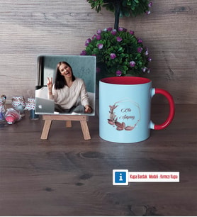 Doğum Günü Hediyesi İsme Özel Fotoğraflı Dekoratif Taş, Kupa Bardak Beyaz Hediye (Model 2)