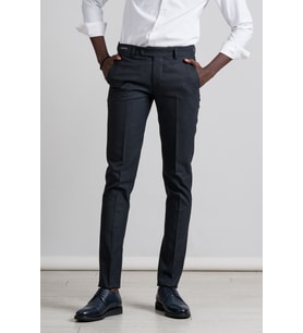 Perpant Armürlü Slimfit Kışlık Kumaş Pantolon (Lacivert)