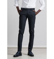 Perpant Armürlü Slimfit Kışlık Kumaş Pantolon (Lacivert)