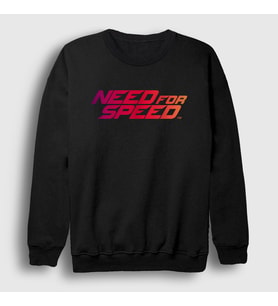 Presmono Unisex Beyaz Logo Oyun Need For Speed Sweatshirt 459898tt (Siyah)