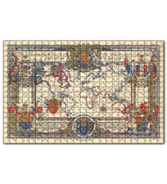 Cakapuzzle İngiliz Milletler Dünya Haritası 1937 Puzzle Yapboz MDF (Ahşap) (1000 Parça)