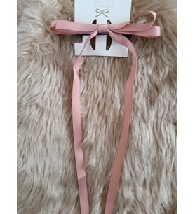 Trend Sallantılı Kurdele Fiyonk Model 13 cm Pens Toka(1 adet) (Pudra)