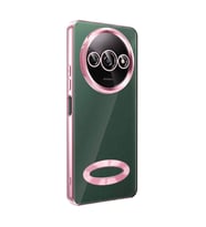 Xiaomi Redmi A3 4G 2024 Kılıf Kamera Korumalı Logo Gösteren Omega Kılıf (Rose)