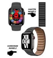Xiaomi Uyumlu Nfc Özellikli Bt Konuşma Özellikli WATCH 8 Akıllı Saat Deri Krdn (Siyah)
