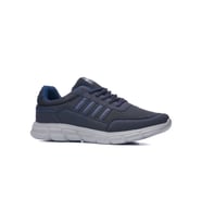 Günlük Erkek Sneaker Yetişkin Büyük Numara Spor Ayakkabı Fileli Bağcıklı  050 (Lacivert)