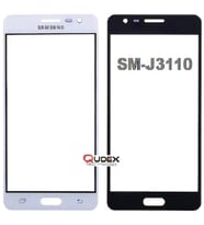 Samsung J3 Pro 2016 J3110 Dokunmatik Okalı Ön Cam Lens Orj Kalite (Beyaz)