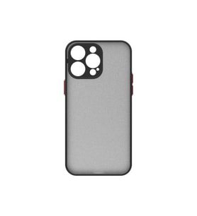 Apple iPhone 14 Pro Kılıf Zore Hux Düğme ve Kapak Zıt Renk Kılıf (Siyah)