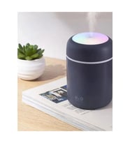 300 Ml Ulrasonik Hava Nemlendirici Buhar Makinesi Ve Aroma Difüzörü (Gri)
