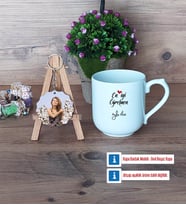 En İyi Öğretmen Kupa Bardak Beyaz ve Fotoğraflı Ahşap Anahtarlık Hediye (Model 5)