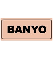 BANYO YAZILI YÖNLENDİRME LEVHASI (Bakır)