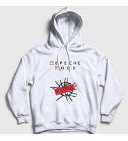 Presmono Unisex Beyaz Wrong Depeche Mode Kapüşonlu Sweatshirt 141592tt (Beyaz)