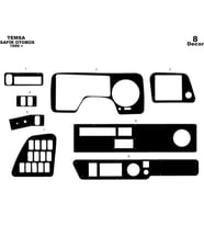 Meriç® Mitsubishi Safir Ön Torpido Kaplama Maun 8 Parça 1999-2010 (Piano Black)