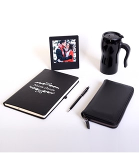 Sevgililer Gününe Özel Defter Termos Cüzdan Hediye Set (Model 3)