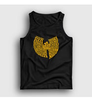 Presmono Unisex Sarı Logo V2 Wu Tang Clan Atlet 303763tt (Siyah)