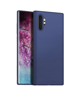 Microsonic Matte Silicone Samsung Galaxy Note 10 Plus Kılıf (Lacivert)