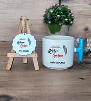 Rehber Öğretmeni Hediye Seti Kupa Bardak T Kulplu ve Anahtarlık Öğretmenler Günü Hediyesi Rehber Öğretmenine Hediye (Model 3)