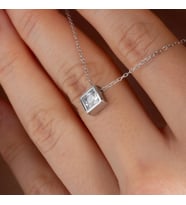 Diamond Gümüş Kolye (Rose)