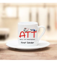 ATT Türk Kahvesi Fincanı (Beyaz)