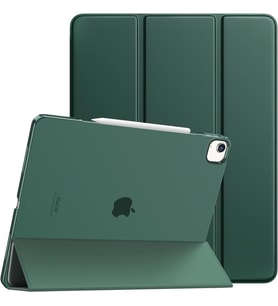 Apple iPad Air 13inç M2 Uyumlu Kılıf PU Deri Smart Standlı Case A2898 A2899 A290 (Koyu Yeşil)