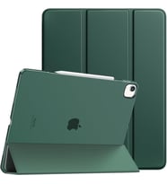 Apple iPad Air 13inç M2 Uyumlu Kılıf PU Deri Smart Standlı Case A2898 A2899 A290 (Koyu Yeşil)