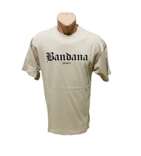 Erkek Bandana Tişört (Bej)