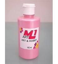 M1 ART  Sedef Akrilik Boya 160.ml - 5 Renk Seceneği (Pembe)