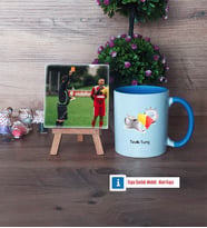 Hakem Fotoğraflı Dekoratif Taş, Kupa Bardak Beyaz Hediye (Model 4)