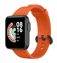 Xiaomi Mi Watch Lite Kordon Tam Uyumlu Eternity Silikon Kordon (Turuncu)