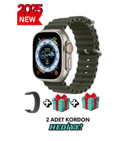 Akıllı Saat Watch ULTRA2 49MM Kordon Hediyeli - Son Versiyon (Haki)