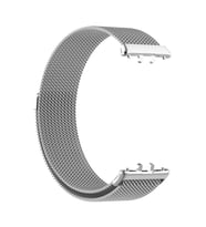 Microsonic Samsung Galaxy Fit 3 Milanese Loop Kordon Siyah (Gümüş)