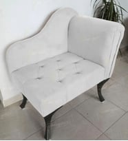 Yeni Model Ters Kol Tekli Köşe Koltuğu Josefin Bench Siyah Ayak (Beyaz)