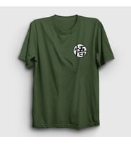 Presmono Unisex Sarı Kanji Go Anime Dragon Ball T-Shirt 236000tt (Haki)