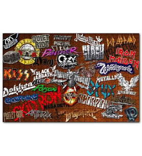 Cakapuzzle Meşhur Rock Grupları  Puzzle Yapboz MDF (Ahşap) (255 Parça)
