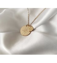 Baş Harf Pusula Kolye (Gold)