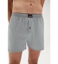 Erdem Erkek Penye Düz Renk Boxer 1400 - 3 Adet (Gri)