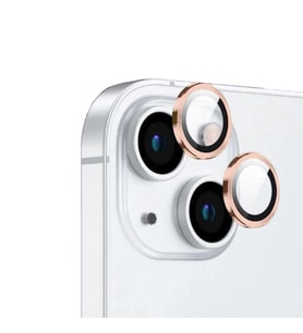 Vendas Apple iPhone 15 Zore CL-12 Premium Safir Kamera Lens Koruyucu (Pembe)