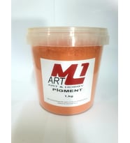 M1 ART Toz Pigment Boya 1.kg -epoksi Reçine-poliüretan Reçine-polyester Reçine Boyası (Turuncu)