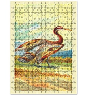 Cakapuzzle Sun Bittern Kuş Görseli Puzzle Yapboz MDF (Ahşap) (255 Parça)
