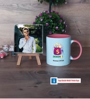 Ekonomist Fotoğraflı Dekoratif Taş, Kupa Bardak Beyaz Hediye (Model 6)