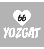Kalpli 66 Yozgat Araba Sticker siyah 20x15 CM (Beyaz)